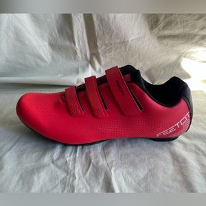 Feetcity Size 47 Bicycle Shoes Red With Hardware #912